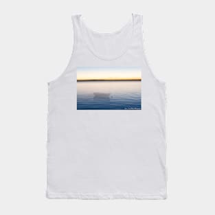 Small boat on calm water Tank Top